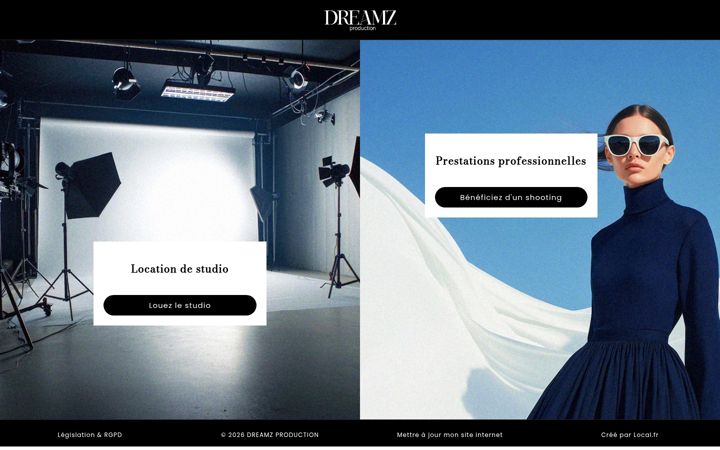 Screenshot of dreamzproduction.fr