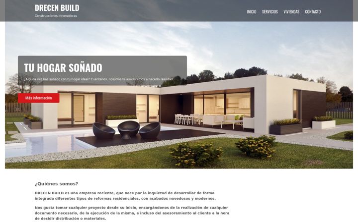Zrzut ekranu drecen-build.es