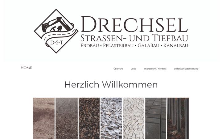 Screenshot of drechsel-tiefbau.de
