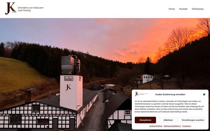 Screenshot of drechslerei-kersting.de