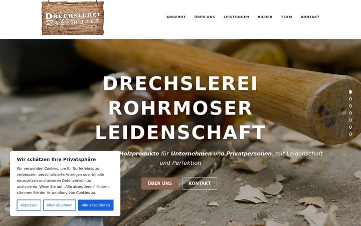 Zrzut ekranu drechslerei-rohrmoser.at
