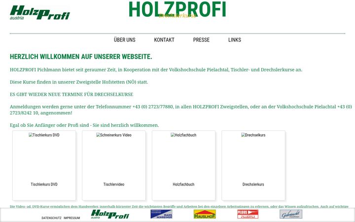 Zrzut ekranu drechslerkurs.at
