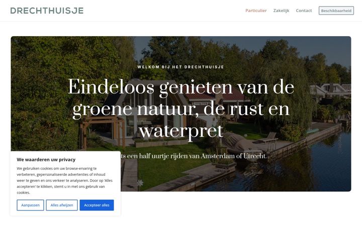Screenshot van drechthuisje.nl