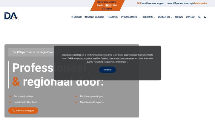 Screenshot of drechtstad-automatisering.nl