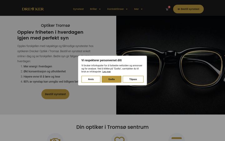 Kuvakaappaus sivustosta dreckerdesign.no