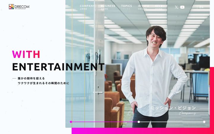 Screenshot of drecom.co.jp