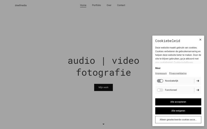 Screenshot of dreefmedia.nl