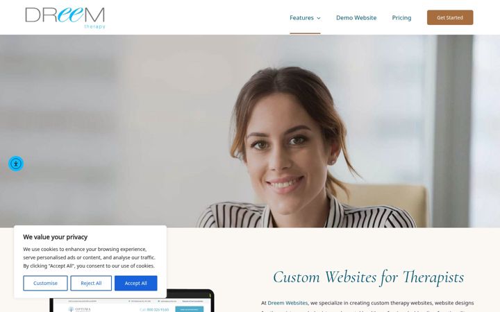 Screenshot of dreemtherapy.com
