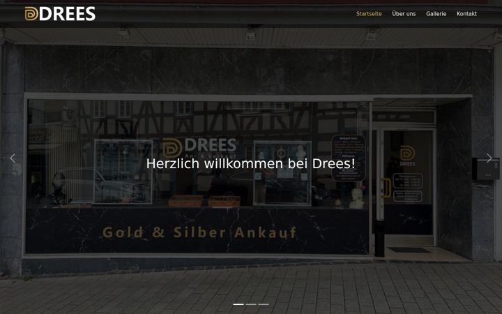 Snímek obrazovky drees-gold.de