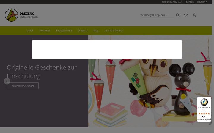 Screenshot of dregeno-shop.de
