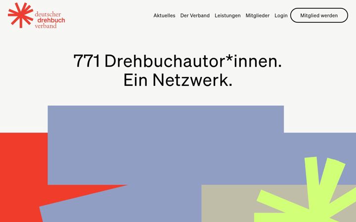 Screenshot of drehbuchverband.de