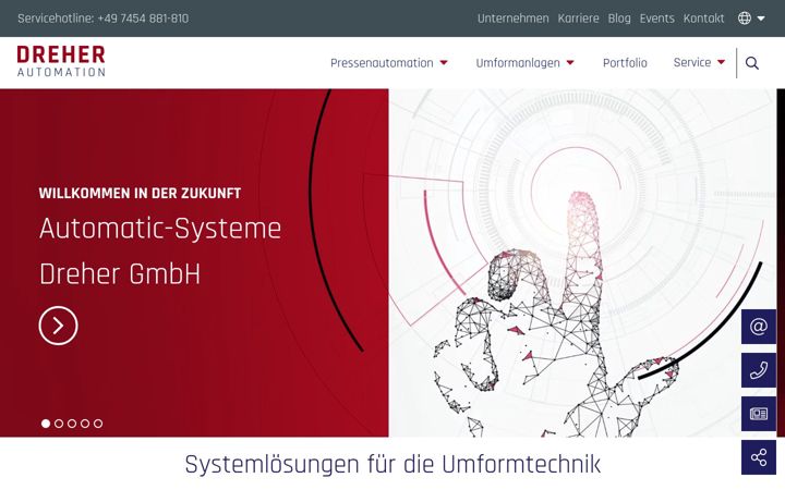 Screenshot of dreher.de