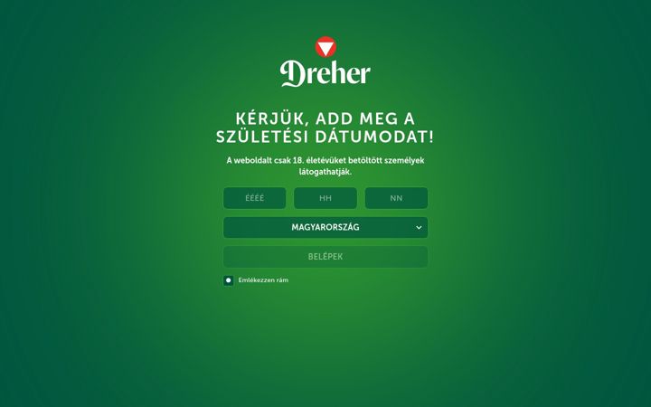 Képernyőkép: dreher.hu