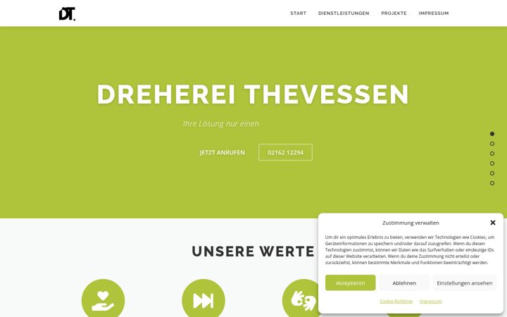 Screenshot of dreherei-thevessen.de