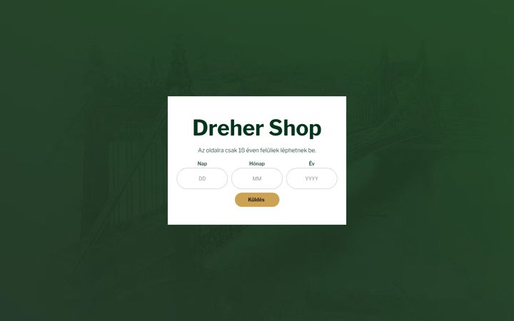 Képernyőkép: drehershop.hu