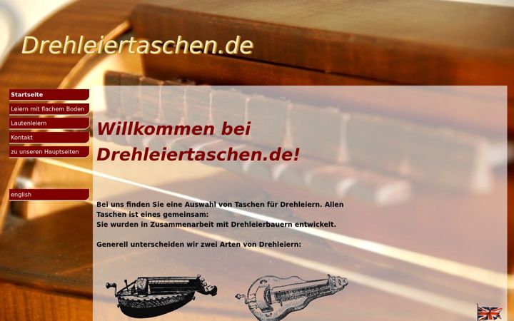 Screenshot of drehleiertaschen.de