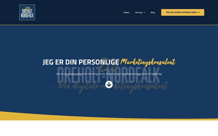 Skærmbillede af dreholt.dk