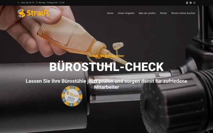 Screenshot of drehstuhlcheck.de