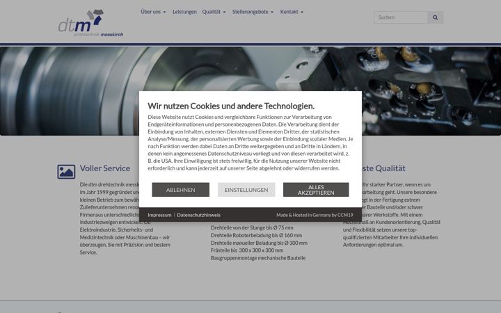 Screenshot of drehtechnik-messkirch.de