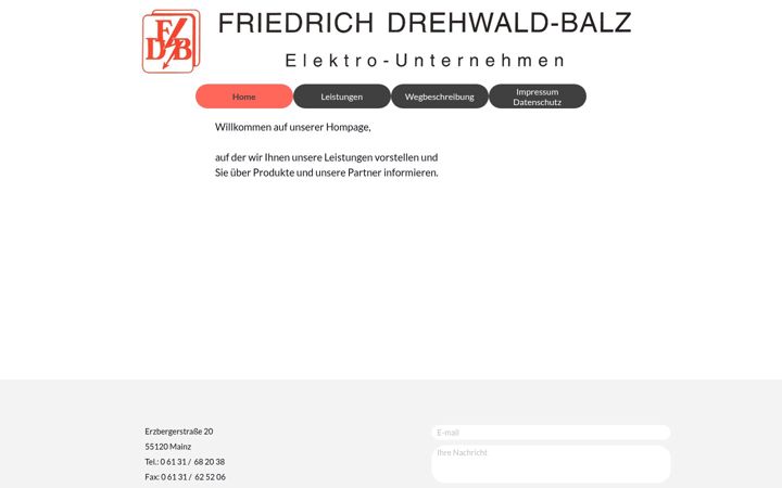 Screenshot του drehwald-balz-elektro.de