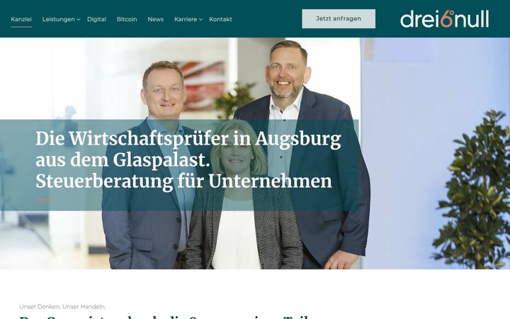 Screenshot stránky drei6null.de