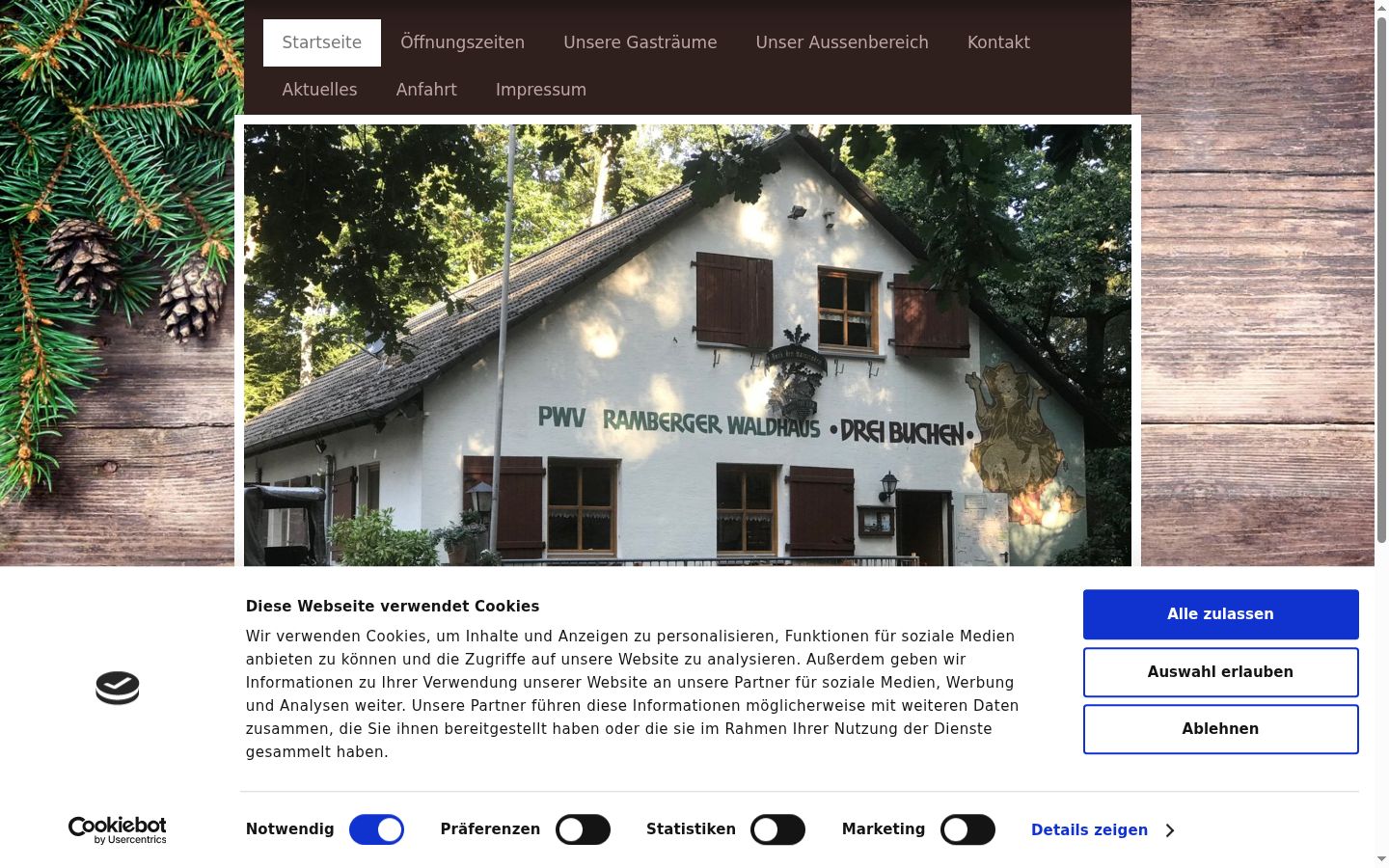Snímek obrazovky baneru souhlasu zobrazeného před jakoukoli interakcí