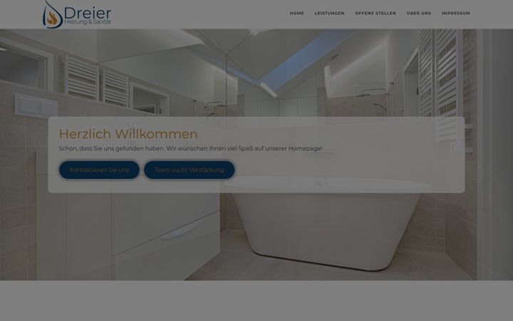 Screenshot of dreier-haustechnik.de