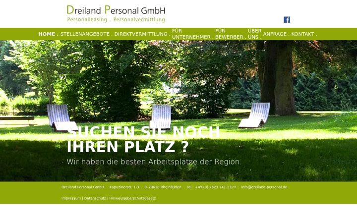 Ekrānuzņēmums no dreiland-personal.de