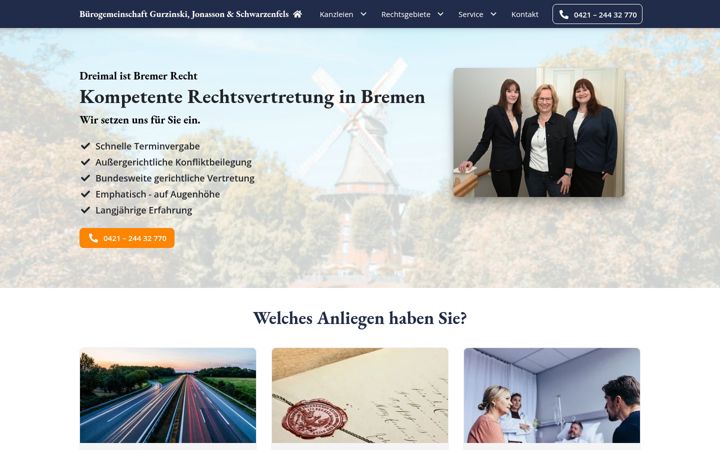 Ekrānuzņēmums no dreimal-ist-bremer-recht.de
