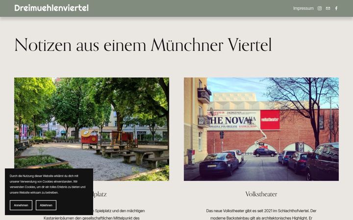 Ekrānuzņēmums no dreimuehlenviertel.de