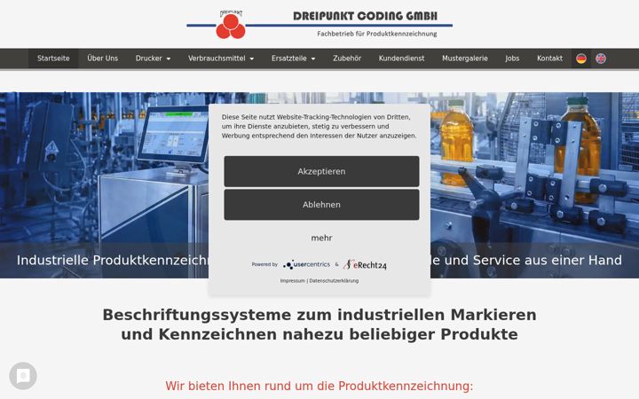 Screenshot of dreipunkt.net