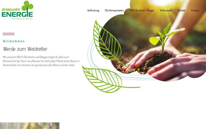 Screenshot of dreipunktenergie.de