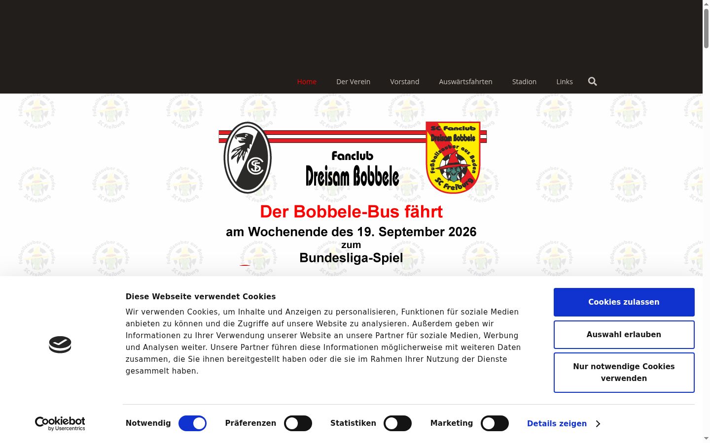 Snímek obrazovky baneru souhlasu zobrazeného před jakoukoli interakcí