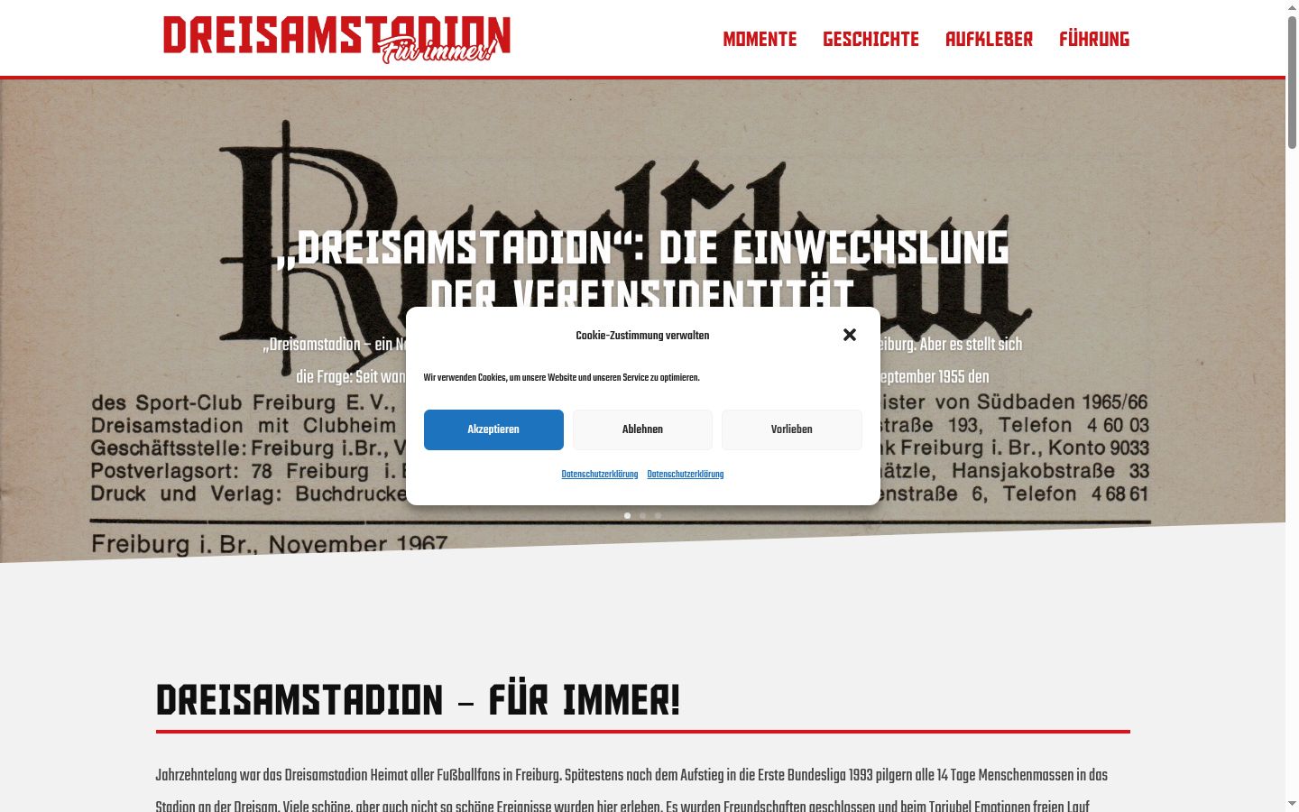 Sutikimo reklamjuostės, rodytos prieš bet kokią sąveiką, ekrano kopija