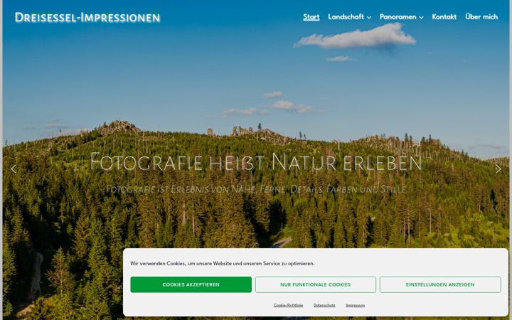 Screenshot of dreisessel-impressionen.de