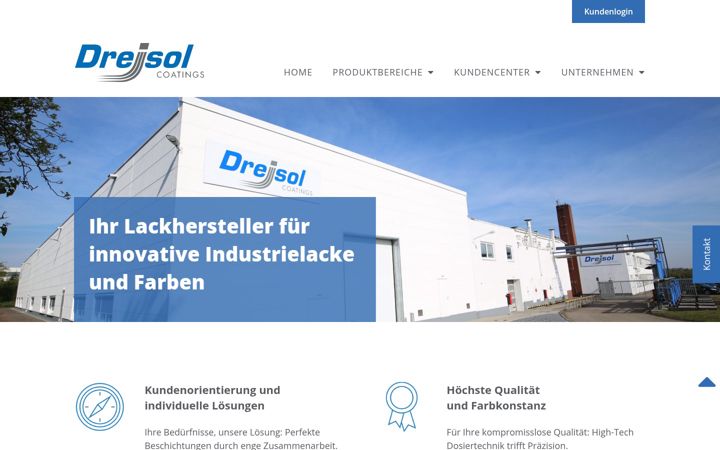 Skjermbilde av dreisol.de