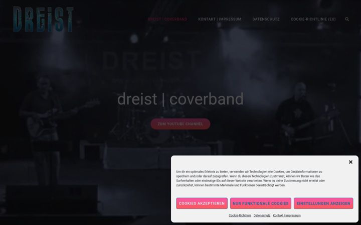 Skjermbilde av dreist-musik.de