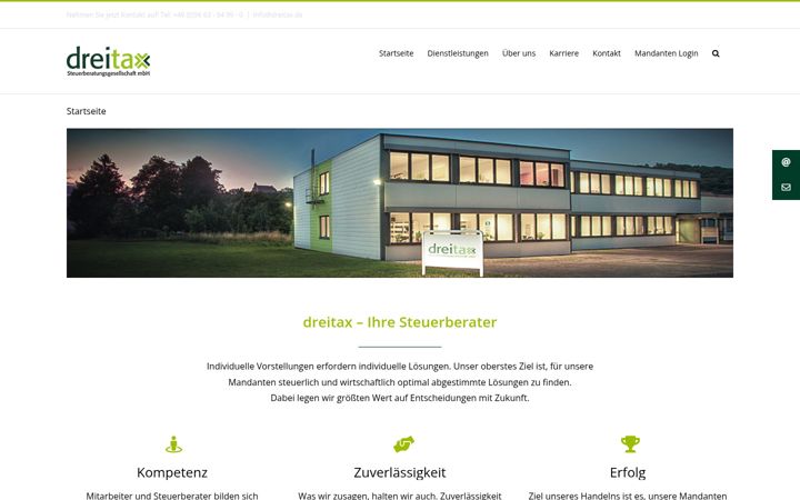 Skjermbilde av dreitax.de