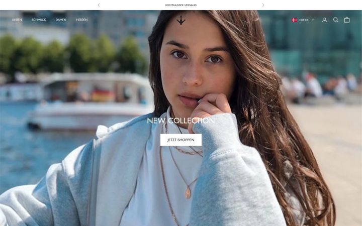 Screenshot of dreizackjewelry.com