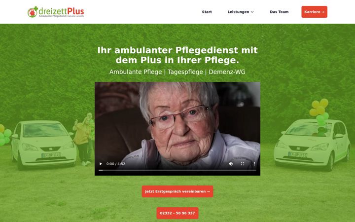 Screenshot of dreizett-plus.de