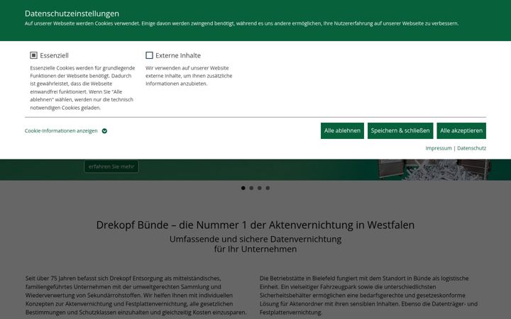 Screenshot of drekopf-aktenvernichtung.de