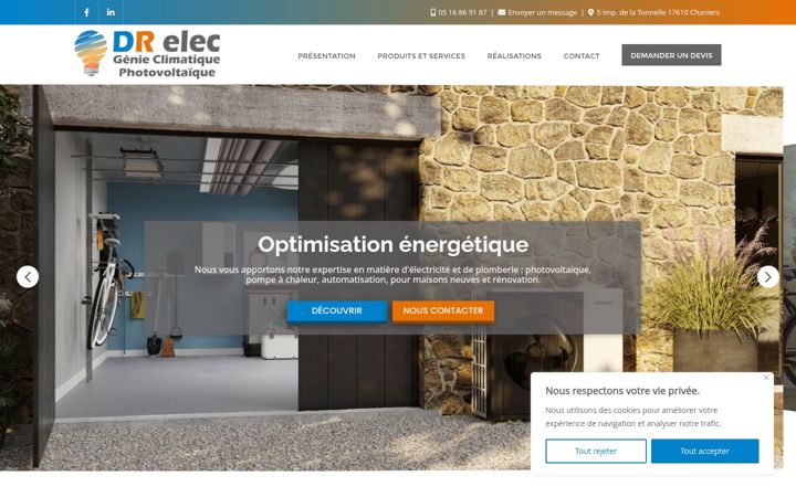 Screenshot van drelec.fr