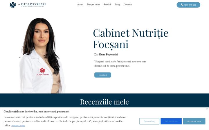 Screenshot of drelenapogorevici.ro