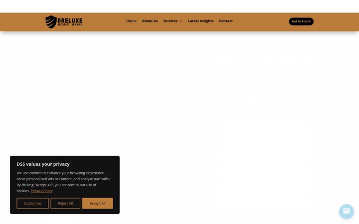 Captură de ecran a dreluxesecurityservice.co.uk