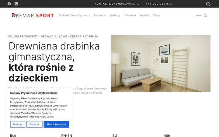 Snímek obrazovky dremarsport.pl