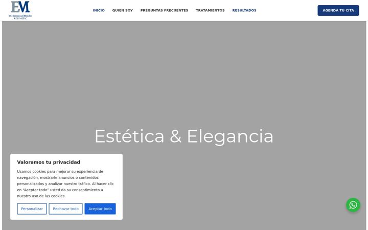 Screenshot of dremmanuelmendez.com