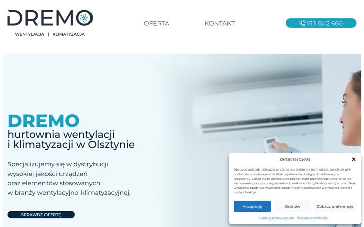 Snímek obrazovky dremo.pl