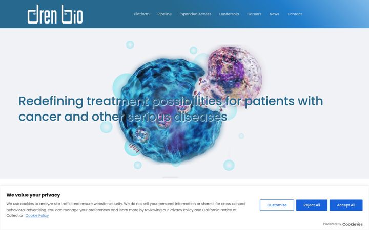 Screenshot of drenbio.com