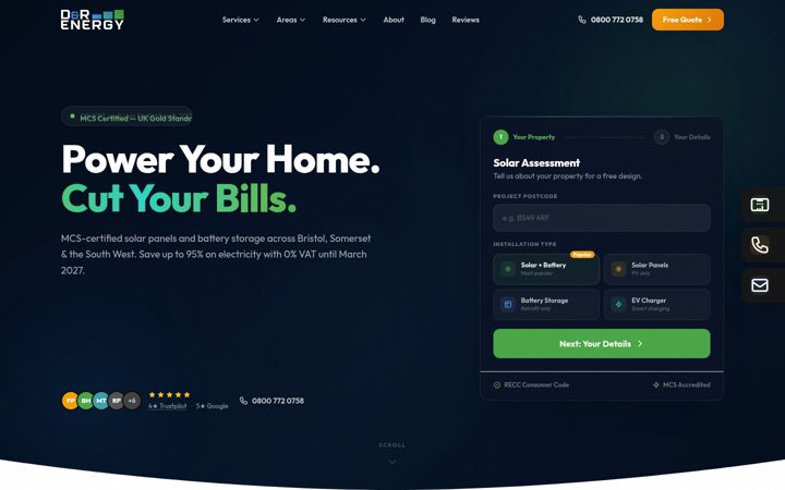 Captură de ecran a drenergyltd.co.uk