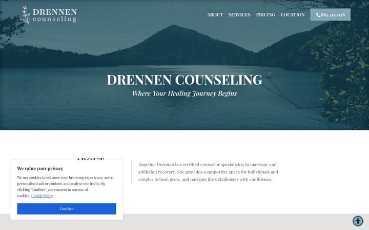 Screenshot of drennencounseling.com